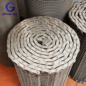 10m chiều dài 600mm chiều rộng thép không gỉ lõi kim loại lưới băng tải kỹ thuật dệt cho hàn cắt trứng được cung cấp - Product Image 4