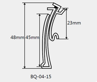 Supermarché étiquette de prix étiquette bandes de données adhésives porte-étagère étagère prix porte-étiquette bande transparente billet