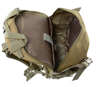 Sac à dos tactique unisexe 50L antivol à motif camouflage en tissu Oxford avec dos ergonomique, imperméable et fermeture éclair en polyester