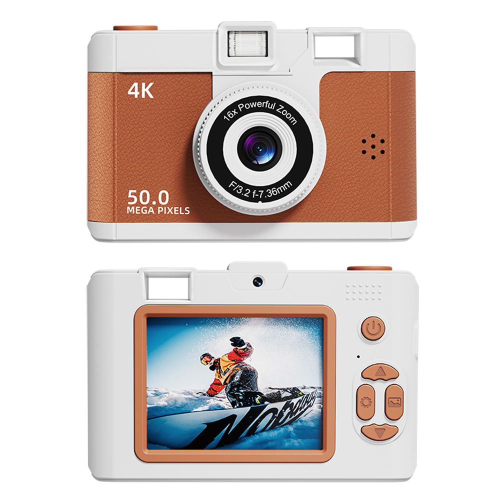 Entry-Level 16X Zoom Digital Camera Retro Mini Travel