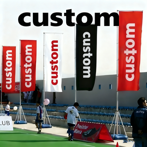 Banderas de Plumas de Poliéster con Diseño Personalizado para Eventos Deportivos y Promocionales, Duraderas, Impermeables y Portátiles - Product Image 3