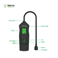 Detector de Gas Portátil Multigas LEL H2S CO O2 con Bomba de Succión y Difusión, Detector de Gas OEM para GLP y Metano