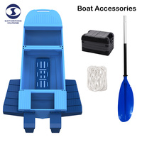 Bateau pliable en plastique HDPE de 3,21 m pour la pêche, pouvant être chargé dans un SUV, bateau de pêche