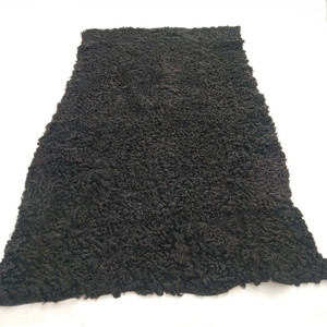 Tapis en peau de mouton <span class=keywords><strong>Karakul</strong></span> bouclé naturel, épais et moelleux, en fourrure d'agneau <span class=keywords><strong>Karakul</strong></span>, tapis de luxe pour salon, chevet ou sol - Product Image 4