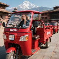 Tricycle électrique chinois 1000W, véhicule utilitaire à 3 roues, moteur en acier, carrosserie ouverte, 60V, 600kg, pour passagers, exporté par des exportateurs de tricycles