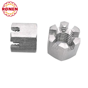 Inch Hex rãnh hạt M8 din935 inch kim loại & luyện kim máy móc rãnh hạt mạ kẽm Hex rãnh hạt - Product Image 6