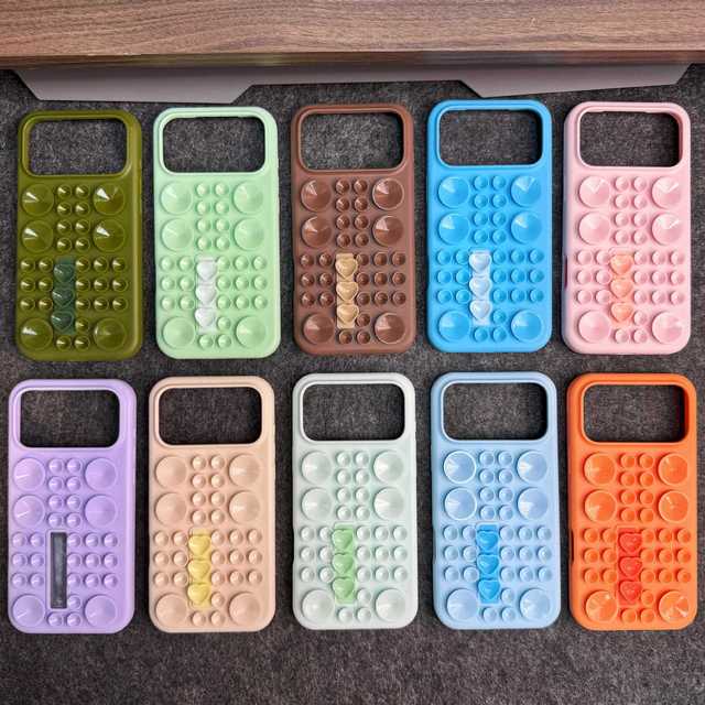Silicone Suction Cup Phone Case with Invisible Kickstand for iPhone 17 Pro 16 15 Case Strong Grip Holder for Selfies & Videos