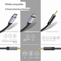 Cable de Audio de 0.5M 1M 1.5M 2M 3M, Cable Auxiliar de 3.5 mm Macho a Macho para Teléfono, Auriculares, Coche, MP3, Altavoz, Ordenador