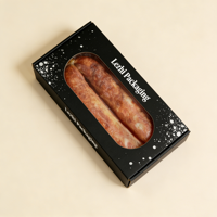 Salchicha de Pepperoni Ecológica Personalizada, Conservada a Baja Temperatura, en Caja de Papel con Ventana Sellada