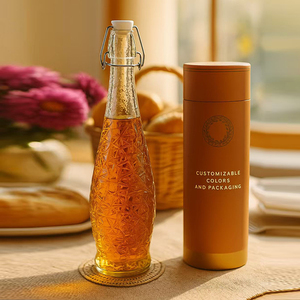 Pot <span class=keywords><strong>hermétique</strong></span> à <span class=keywords><strong>bouchon</strong></span> oscillant en verre de qualité alimentaire de 34oz, stockage <span class=keywords><strong>hermétique</strong></span> de vinaigre/sauce/boisson froide, cuisine française - Product Image 3