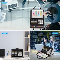 Organisateur de documents portable avec 13 poches ignifuges 3 anneaux classeur accordéon dossier extensible fichier organisateur poignée