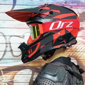 新款F型DOT认证摩托车越野头盔ATV MX越野摩托车头盔MTB DH山地自行车骑行头盔