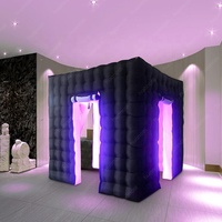 Chapiteau gonflable portatif de cube de boîte de nuit de maison de tente de parties de Rohs de la CE disco menée grande boîte de nuit gonflable avec le ventilateur