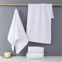 Lot de serviettes de bain en coton pour hôtel, personnalisables avec logo brodé, luxe et confort, serviettes texturées pour le visage, les mains et le sol, pour hôtels, spas et complexes hôteliers