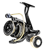 Rapport de vitesse 5.2 alliage d'aluminium 1BB Anti Reserve Spinning Fishing Reel Max Drag 8kg Big Line Capacity Spinning Reel