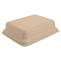 Bac à litière pour chat en pulpe de papier moulée jetable, écologique, compostable, léger, pour le camping, vente en gros