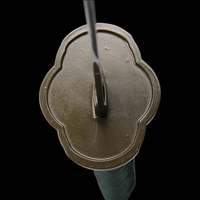 Épée de jeu Sword and Shield Dance-ONLINE- Épée de Kousetsusamonji, avec étui en cuir, accessoire de cosplay, objet de collection et décoration