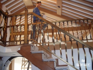 Modern Design Wrought Iron Balustrades and <strong>Handrails</strong> Round Railing Design for Indoor and Outdoor <strong>Use</strong> Made From Stainless Steel - Product Image 2