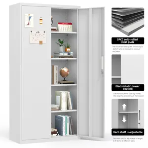China Prime Supplier Swing Door Office Cupboard Heavy Duty Metal Storage Cabinet For School Office Commercial Filing Storage