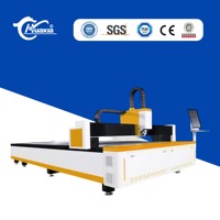 Découpeuse laser à fibre de haute précision pour tôle de laiton et de titane avec table d'échange 1000W