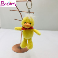 Porte-clés animal en peluche personnalisé canard en peluche porte-clés en peluche porte-clés en peluche douce en gros