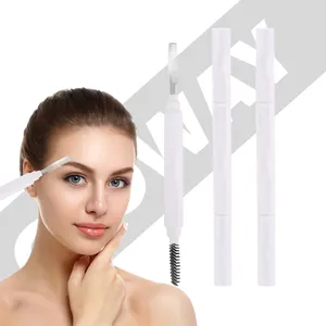 Double-Head Mascara Brushes Lash Cleansing Brush Grooming Shaping Brow Lash Shaper Eyebrow Comb Eyebrow Brush With Logo