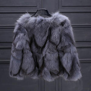 Abrigo de piel Real personalizado para mujer, moda de invierno, piel de zorro, vientre y piernas, abrigo de piel - Product Image 3