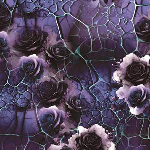 <b>Polyester</b> Koshibo Chiffon New Garment Purple 3D Flower Pattern Design Styles Digital Print Crepe <b>Fabric</b> for Wedding Lady Dress - Product Image 6