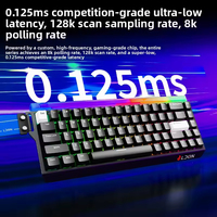 Clavier mécanique filaire RGB LDON 68, nouveau modèle, interrupteur magnétique 8000Hz, 68 touches laser pour PC, ordinateur de bureau, jeu