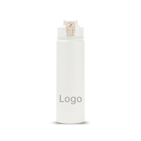 Bouteille d'eau thermique à double paroi en acier inoxydable SUS304 sans BPA, grande ouverture, réutilisable, pour le camping, la salle de sport, les trajets quotidiens