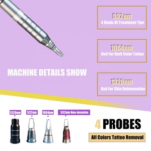 เครื่องกำจัดรอยสักแบบเร็วพิโคเซคันด์ 4 ความยาวคลื่นสำหรับสีหมึกทุกประเภท ไม่ต้องผ่าตัด 532 นาโนเมตร สำหรับการรักษาแบบไม่เจ็บปวดสำหรับร้านเสริมสวย - Product Image 4