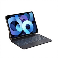 Clavier magique sans fil rechargeable RGB intelligent avec rétroéclairage LED coloré personnalisé USB Type-C pour iPad Air 4/5 Pro 11 pouces, anti-poussière
