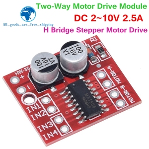 TZT Module d'entraînement de moteur à courant continu inversant la vitesse PWM double pont en H moteur pas à pas Mini Victory <span class=keywords><strong>L298N</strong></span> - Product Image 3