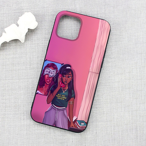 Phim Hoạt Hình Cô Gái Màu Đen Sang Trọng In Của Phụ Nữ Mềm Chống Sốc Điện Thoại Di Động Trường Hợp Matte Kết Thúc Cho Iphone 12 <span class=keywords><strong>Pro</strong></span> <span class=keywords><strong>Max</strong></span> Tương Thích 15Pro - Product Image 4
