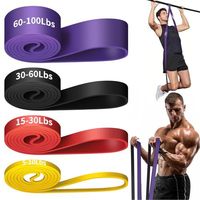 Ensemble de bandes d'exercice de fitness en TPE latex élastique à forte résistance, écologiques, pour une utilisation universelle, gymnastique, sacs de musculation