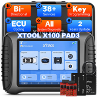 Outils de diagnostic X100 PAD3, programmation de clés de voiture, IMMO, serrurier, contrôle bidirectionnel, scanner OBD2, 2 ans, mémoire 2 Go + 64 Go