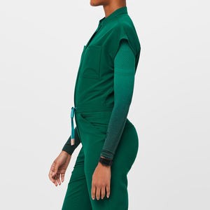 Wholesale Hot Sell Customize Women Hospital Nurse <strong>Scrub</strong> Uniform <strong>Sets</strong> Custom Sleeveless Multi-Pocket One-piece Jumpsuit <strong>Scrub</strong> <strong>Set</strong> - Product Image 6