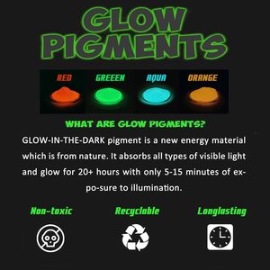 Thời gian dài bột phát sáng đầy màu sắc sắc tố phát quang cho hàng thủ công nhựa - Product Image 3