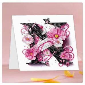 Cartes de vœux XIXI au design innovant avec peinture diamant, enveloppes et cadre, art décoratif DIY en strass pour offrir - Product Image 2