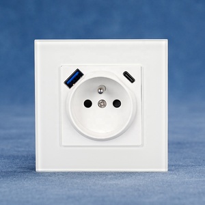 Últimos <span class=keywords><strong>productos</strong></span>, venta al <span class=keywords><strong>por</strong></span> <span class=keywords><strong>mayor</strong></span>, nueva innovación, enchufe francés de pared eléctrica, carga rápida, dos puertos, tipo A + C - Product Image 1