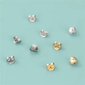 925 Sterling Silver Butterfly Earrings Backings,Earrings Back Stoppers/holders,Sterling Silver Earring Plugs