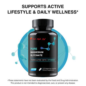 Cápsulas de Glicinato de Magnesio |   Magnesio Elemental <span class=keywords><strong>por</strong></span> Cápsula |   Alta absorción, suave para el estómago |   Disponible al <span class=keywords><strong>por</strong></span> Mayor para Fabricantes de Equipos Originales - Product Image 6