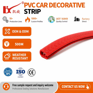 Guarnizione per <span class=keywords><strong>Portiere</strong></span> <span class=keywords><strong>Auto</strong></span> in PVC, Flessibile, Impermeabile, Universale, Multicolore, Misura Personalizzabile - Product Image 1