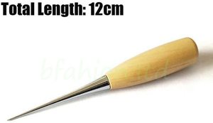 <strong>Leather</strong> <strong>Sewing</strong> Awl Wood Handle Drillable Awl Pin Punching Hole Maker Stitching Overstitch <strong>Sewing</strong> Awl <strong>Kit</strong> - Product Image 3