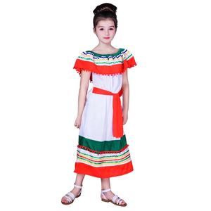 Habiller déguisement de fête d'halloween Costume de <span class=keywords><strong>Flamenco</strong></span> mexicain <span class=keywords><strong>robe</strong></span> mexicaine pour les filles - Product Image 1