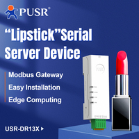 Servidor Serial Modbus DR134 RS485 de un Solo Puerto, Tipo Riel, Conversión Ethernet RJ45, 5-24V DC, 10/100Mbps, Comunicación Industrial