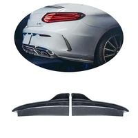 Séparateurs de diffuseur de lèvre de pare-chocs arrière en fibre de carbone MXGET pour Mercedes Benz classe C W205 C205 C63 AMG Sport séparateur arrière 2D