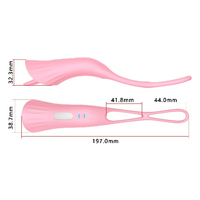 Vibrateur en silicone pour stimulation clitoridienne par léchage et vibration, masseur sexuel pour point G