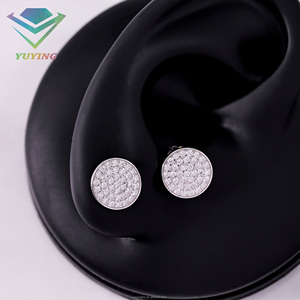 ฮิปฮอป เพชรโมอิสซาไนต์ VVS ชุบทอง เงินแท้ 925 พร้อมใบรับรอง GRA ผ่านการทดสอบเพชร เครื่องประดับแฟชั่น ของขวัญสำหรับผู้หญิง - Product Image 1