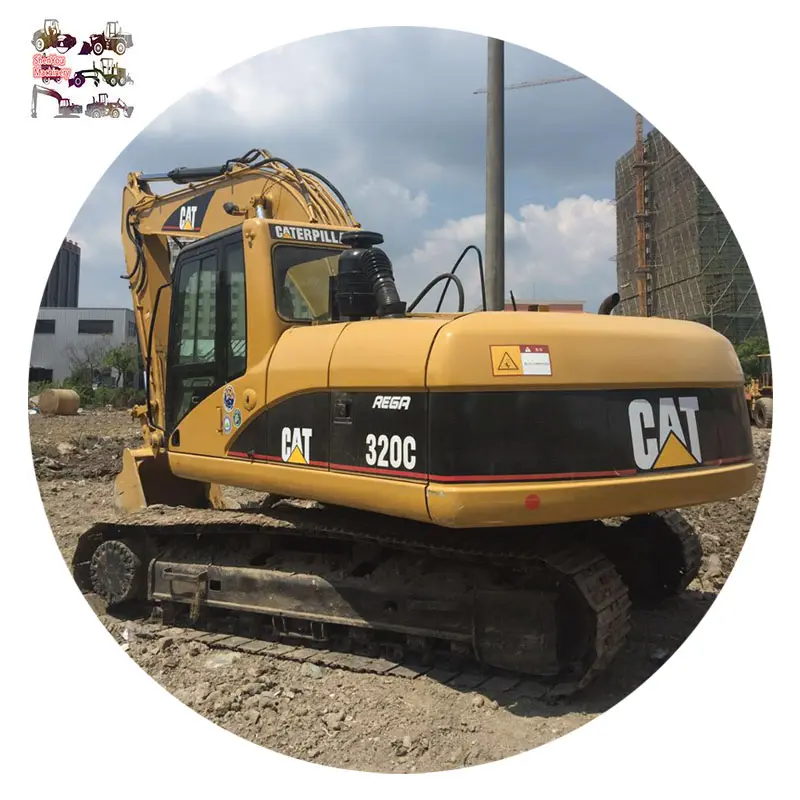 Low price! Japan brand CAT 320c hydraulic Crawler excavator with good quality 20ton used excavators for hot sale.